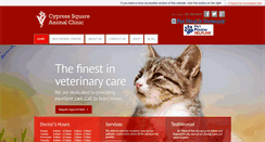Desktop Screenshot of cypresssquareanimalclinic.com